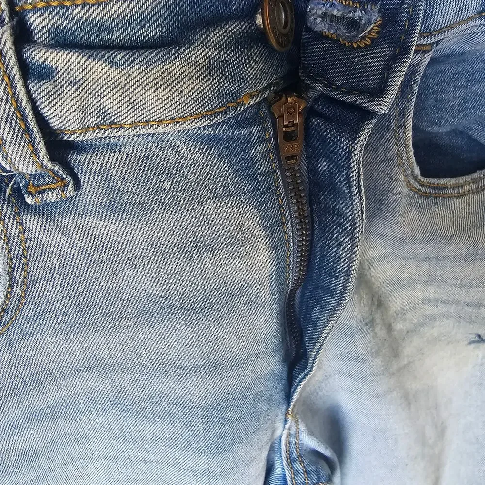 Art Class Girls Straight Leg Jeans with Holes, Size 10